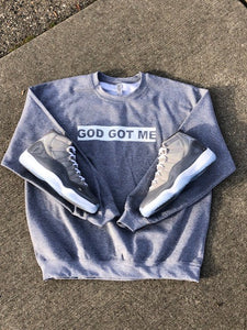 "Cool Gray" OG Box Logo Crewneck Sweatshirt