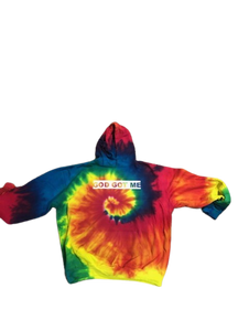 OG Box Logo Rainbow Tie Dye Hooded Sweatshirt