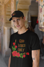 Load image into Gallery viewer, God Vibes Only Heavyweight Oversized Streetwear Tee Big Logo
