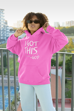 Load image into Gallery viewer, Pink I Got This...Stop Worrying Hooded Sweatshirt
