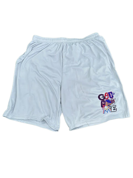 Cool Gray Limited Edition God Got Me Sports Logo Performance Shorts