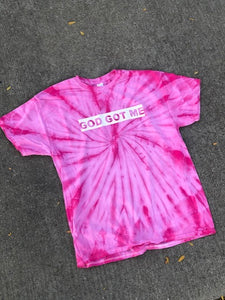 Limited Edition Breast Cancer Awareness Pink Spider Tie Dye Tee