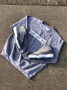 "Cool Gray" OG Box Logo Crewneck Sweatshirt