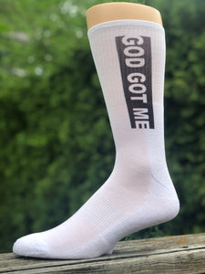 White Box Logo Crew Cut Socks